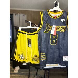 SZ M - Lakers Mamba Jersey & Short Set by HeadGear, New w/  Tags
